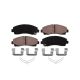 Front & Rear Ceramic Brake Pads w/ Hardware Kit for 2015 - 2019 2020 Acura TLX