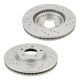 Front 11.7 inch Drilled Slotted Brake Rotors Fits 2013 2014 2015 Mazda CX-5 2pc