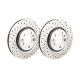 GT BRAKE DISCS FRONT GT1808 FOR HONDA CRX CIVIC 1991-1993 1994 1995 1996 262MM