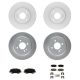 Front Brake Disc Rotors for Kia Rio Hyundai Accent 2012-2017
