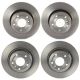 Front Rear Brake Disc Rotors 297 304mm Kit for Land Rover Discovery 99-04