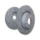 Rear BSD Sport Rotors Quiet V Slot Audi FWD Quattro 2002-2004 1.8T 20V
