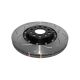Front V2 5000 Series T3 Black Brake Rotor for 2004+ VW Golf R32 - Pair