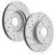 Rear Disc Brake Rotor for 2016-2018 Mazda CX-3 11.06 inch (281 mm) 2PC