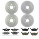 Bosch Rear Disc Brake Rotors & Ceramic Brake Pads Kit for Mariner Tribute L4 V6