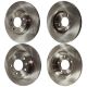 Brake Disc Rotor and Pad Kit For 2006-2010 Ford Fusion 08-13 Mazda 6 Milan MKZ