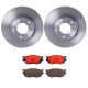 Bentley Continental Gt GTc Flying Spur rear brake pads rotors disc x2 #5813
