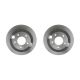 Rear Brake Disc Pair For Mazda Xedos 9 TA 286mm Solid