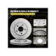 Front Rear Drilled Brake Rotors Set for 2010 - 2023 Lexus GX460 Toyota 4Runner