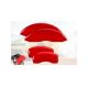 2012-2013 Volkswagen Golf R AWD Rear Red Brake Disc Caliper Covers 4pc