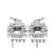 Pair For 2011-2016 Volkswagen Eos Rear Left Brake Calipers w/ Bracket