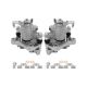 Rear Brake Calipers w/ Bracket Pair 2 Fits Vw Golf Audi single piston