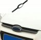 2012-2014 Ford Focus Carbon Fiber Look Front Engine Hood Grille Strip Trim | Black | Self-Adhesive | 1 Year Manufacturer Warranty | Upper
