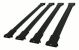 Compatible with Toyota Proace 2017-2025 FLY Model Car Roof Rack Cross Bar Black Aluminium 4 Bars, Size: Small