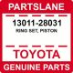 13011-28031 Toyota Genuine OEM Piston Ring Set, Piston | Japan | Genuine OEM | Piston Rings