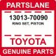 13013-70090 Toyota Genuine Ring Set, Piston