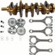Crankshaft & Piston W/rings & Rods Kit For Toyota Highlander Rav4