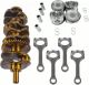 Crankshaft & Piston W/ Rings & Rods Kit For Toyota Scion Tc Camry Rav4