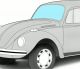 VW 1965-1977 Beetle Sedan Clear Windshield Curved Glass 113845101D