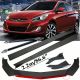 Front Bumper Lip Spoiler Side Skirt+rear Lips Carbon Fiber For Hyundai