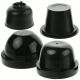 Bestonzon Car Headlight Protective Covers for Various Models Black Silicone 4pcs Easy Installation