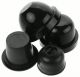 Mlins 4pcs Car Headlight Protective Covers Car Headlight Protector Car Headlight Covers Headlight Cap, Size: 2.0 x 2.0 x 1.7, Black