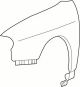 Hyundai 6632126290 Panel-Fender,Rh