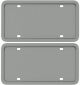 Silicone License Plate Frames, 2 Pack Universal Car License Plate Holders, Rust-Proof, Rattle-Proof, Weather-Proof Accessories for US CA Standard -