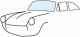 Volkswagen Type 3 Windshield, Clear