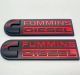 Cummins Diesel Emblem High Output Cummins Turbo Diesel Badge 3D Red Black 2Pcs | Rear Placement | 1 Year Manufacturer Warranty