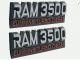 1995-2002 Dodge Ram 3500 Cummins Turbo Diesel Emblem Logo Script Set of 2 | 55295311AB | Genuine OEM | Silver | Rear
