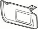 Ford Taurus (2013; 2014; 2015; 2016; 2017; 2018; 2019) Sun Visor - CE9Z7404105AE. SunVisor. Visor Assembly -