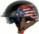 VCAN Cruiser Half Face Motorcycle Helmet with Drop-Down Sun Visor, Removable Peak and Quick Release