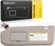 Dasbecan Grey Left Driver Side Sun Visor Compatible with Hyundai Sonata 2005 2006 2007 2008 2009 2010 Replaces# 852013k010qd 85202-0a750-qsqqh