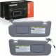 A-Premium Left & Right Sun Visor with Mirror - Compatible with Hyundai Sonata 2006 2007 2008 2009 2010, Driver & Passenger Side, with Light, with
