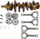 Crankshaft & Piston W/rings & Rods Kit For Toyota Highlander Rav4