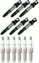 Set of 6 ISA Ignition Coils and 6 Bosch Spark Plugs Compatible with 2008-2010 BMW 335i Base Coupe 2-Door 3.0l 2979cc l6 GAS Dohc Turbocharged