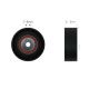 V-RIBBED BELT DEFLECTION PULLEY UPPER LEFT 80-40 FOR AUDI A6,A4,A5,A8,Q7