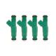 4 X 0280155968 Green Fuel Injector 42lb Motorsport Racing 440cc