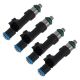 Set of 4 Bosch 0280158162 injectors 2010 Mercury Milan L5-VE 9E5G-AA