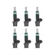 6PCS Fuel Injectors for 2004-2005 BMW 325i 325Ci 325xi E46 FJ1127 85212233