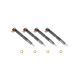 Fuel Common Rail &4X Injectors for Delphi Doosan Bobcat Diesel Engines DHL/UPS