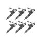 6pcs Diesel Fuel Injector Assembly For Hino J08E SK350-8 SK200-8 SK210-8 SK250-8