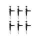 6PCS Common Rail Injector 095000-6640 for Komatsu SAA6D125E WA470 6D125 Engine