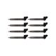 Bosch Fuel Injector Set Fits 10-16 Chevy Express 11-12 Silverado Savana Sierra