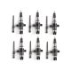 6x Diesel Injector w/ Connector Tube For 03-05 Dodge Ram Cummins 5.9L 0445120255
