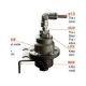 Fuel Pressure Regulator Type-L with Meter BLACK Gauge Engine Motor air