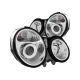 121086 Chrome Halogen Bulb Projector Headlights for Benz E-Class