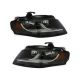 Left Headlight Fits Audi Quattro 2009-2012 Halogen w Bulbs Sedan/Wagon