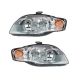 Headlight Assembly Set Fits 2005-2009 Audi Quattro 2007-2009 S4